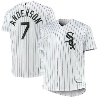 mens tim anderson white chicago white sox big and tall repl